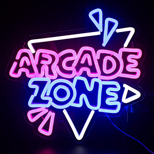 Looklight ARCADE ZONE Neonschild Game Room Leuchtreklame für Wand Rosa Blau Led Neonlicht USB Leuchtreklame für Schlafzimmer Kinderzimmer Spielzimmer Gaming Zone Party Jungen Geschenk Looklight ARCADE ZONE Neonschild Game Room Leuchtreklame für Wand Rosa Blau Led Neonlicht USB Leuchtreklame für Schlafzimmer Kinderzimmer Spielzimmer Gaming Zone Party Jungen Geschenk von Looklight