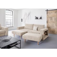 LOOKS by Wolfgang Joop 4-Sitzer "Looksvb", Verwandlungssofa: aus Sofa wird Sofa mit 2 Hockern, mit Regalfunktion von Looks By Wolfgang Joop