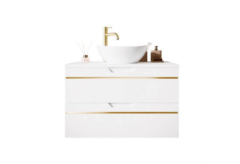 Lookway Badmöbel-Set OPIUM I 60 cm Hängeschrank Weiß matt mit Soft-Close von Lookway