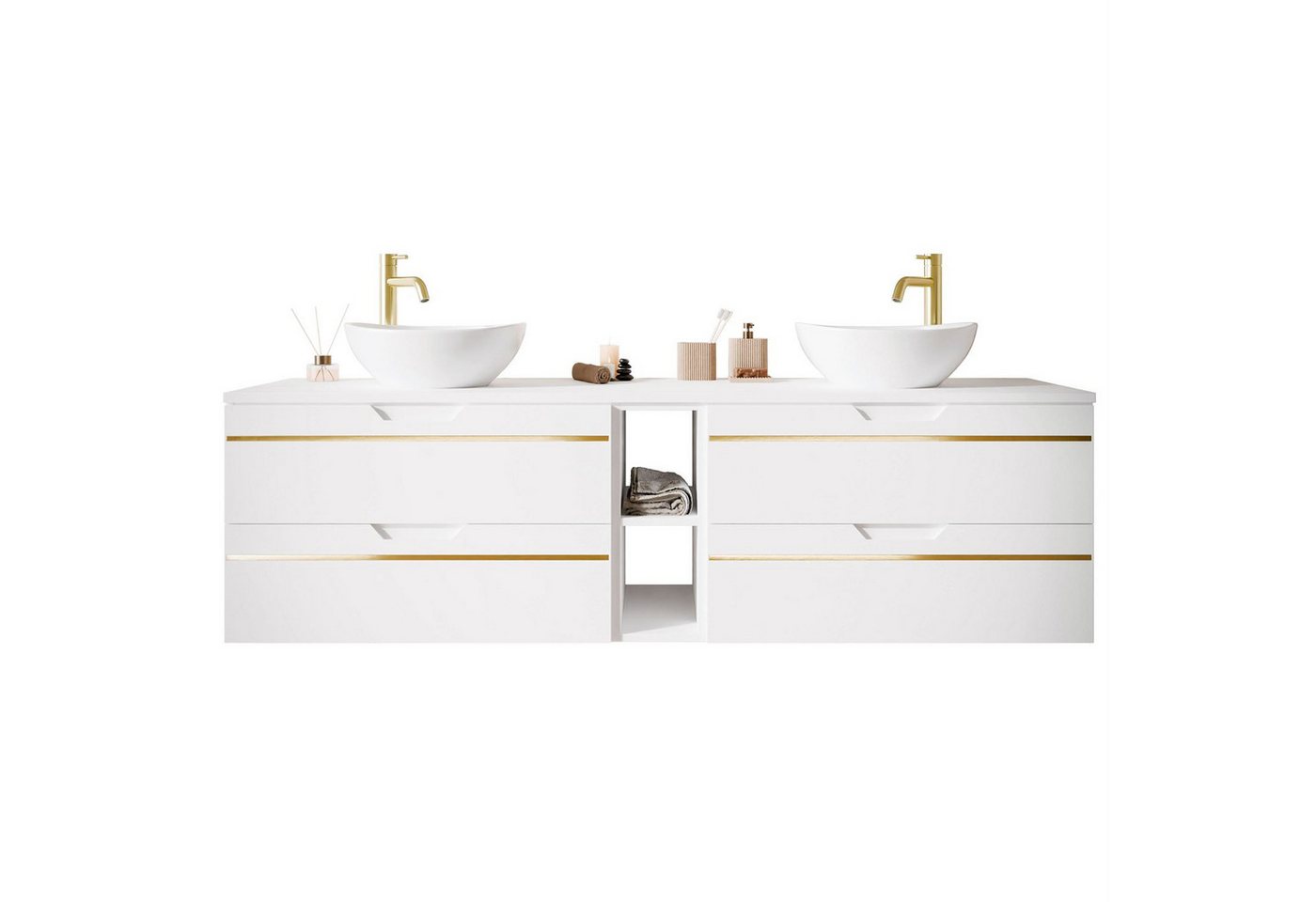 Lookway Badmöbel-Set OPIUM III 140 cm Hängeschrank mit Waschbecken & Regal Lookway Badmöbel-Set OPIUM III 140 cm Hängeschrank mit Waschbecken & Regal von Lookway