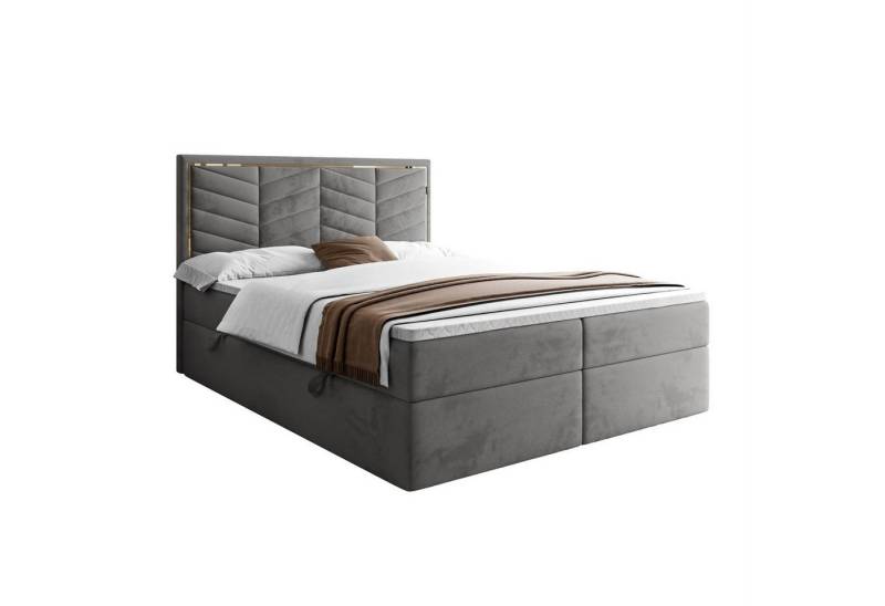 Lookway Boxspringbett AURORA mit Bettkasten und Topper (Bett mit topper) von Lookway