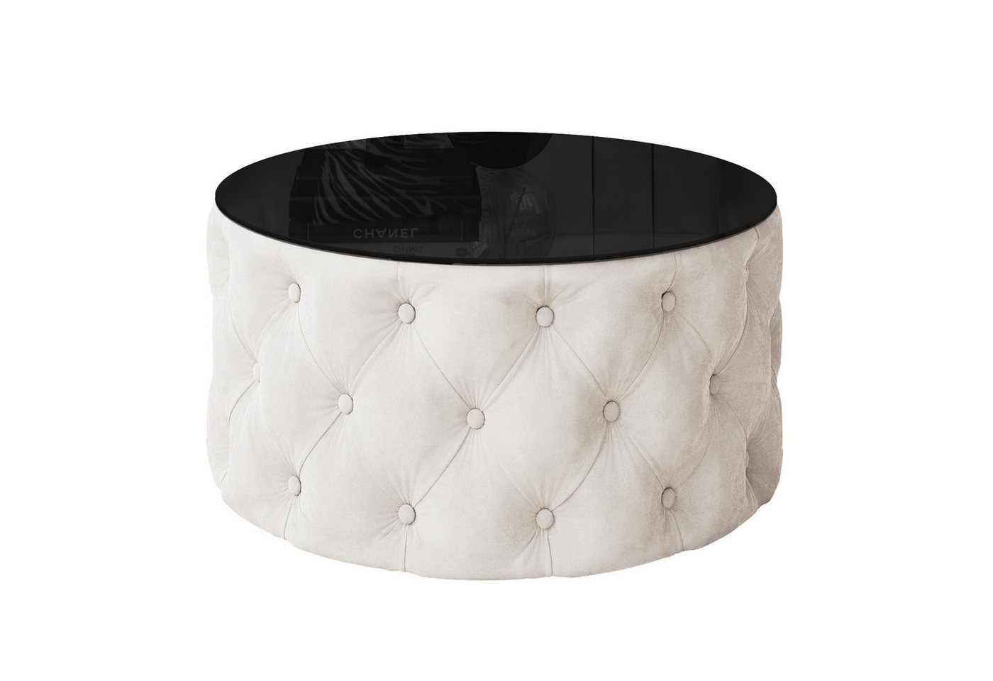 Lookway Couchtisch CHESTERFIELD 70 cm runder gepolsterter couchtisch Lookway Couchtisch CHESTERFIELD 70 cm runder gepolsterter couchtisch von Lookway