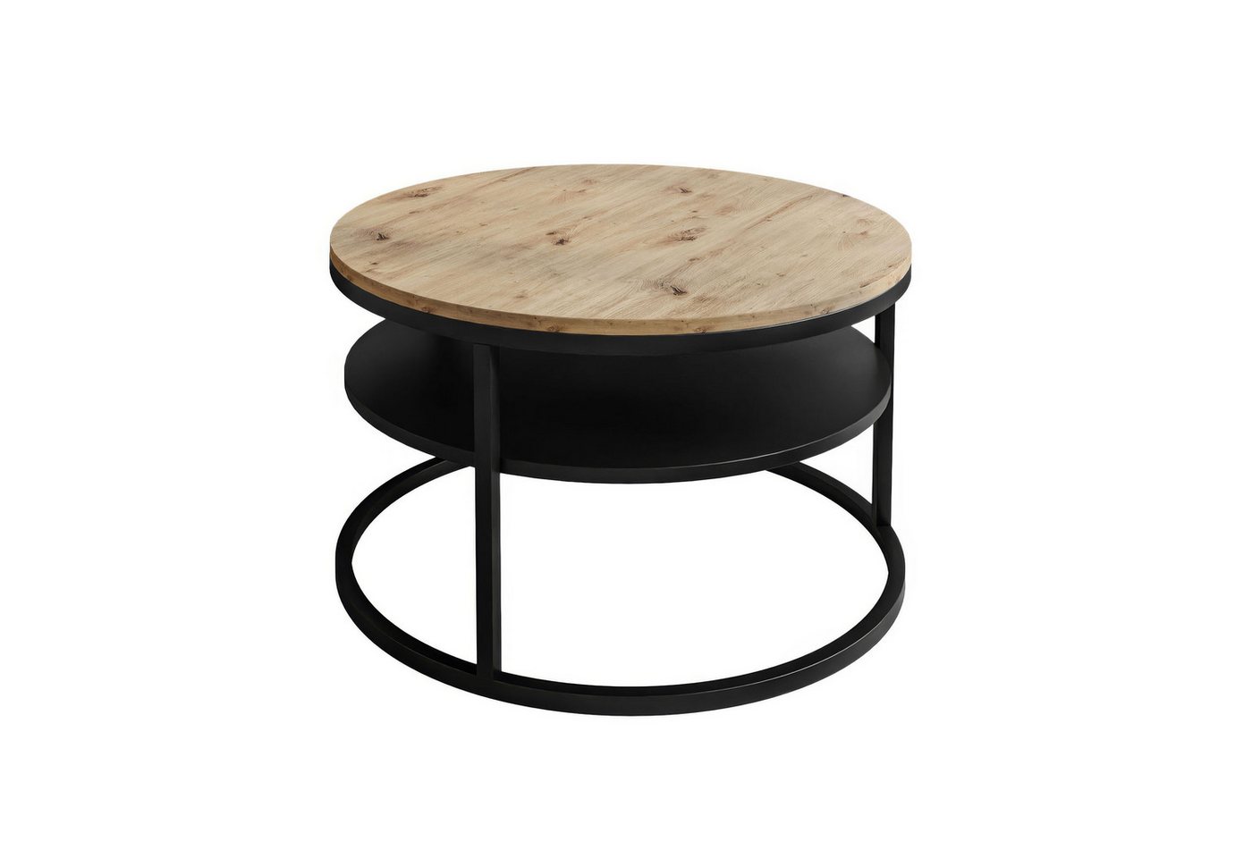 Lookway Couchtisch CIRI LOFT mit Ablage (1 Tisch), Durchmesser: 70 cm Lookway Couchtisch CIRI LOFT mit Ablage (1 Tisch), Durchmesser: 70 cm von Lookway