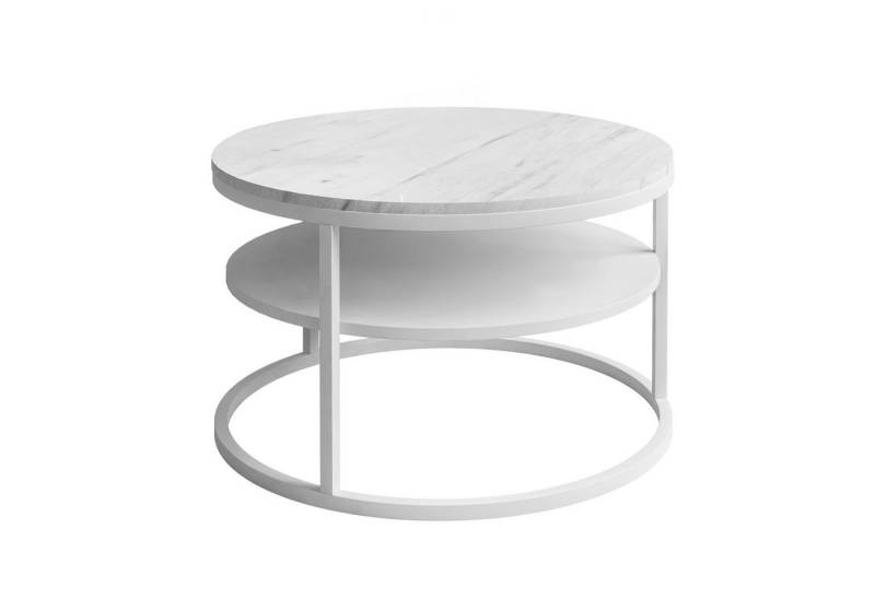 Lookway Couchtisch CIRI SLIM LEVANTO mit Ablage (1 Tisch), Durchmesser: ⌀ 60 cm von Lookway