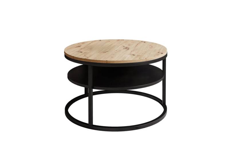 Lookway Couchtisch CIRI SLIM LOFT mit Ablage (1 Tisch), Durchmesser: ⌀ 60 cm von Lookway