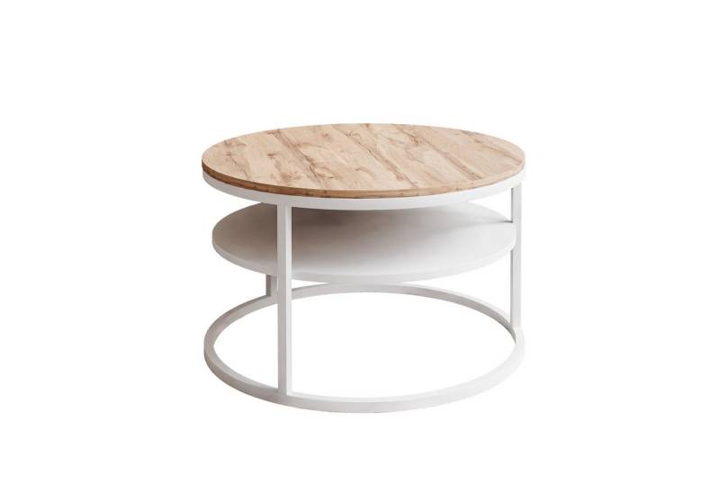 Lookway Couchtisch CIRI SLIM LOFT mit Ablage (1 Tisch), Durchmesser: ⌀ 60 cm von Lookway