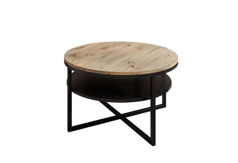 Lookway Couchtisch CIRI-X LOFT mit Ablage (1 Tisch), Durchmesser: ⌀ 70 cm von Lookway