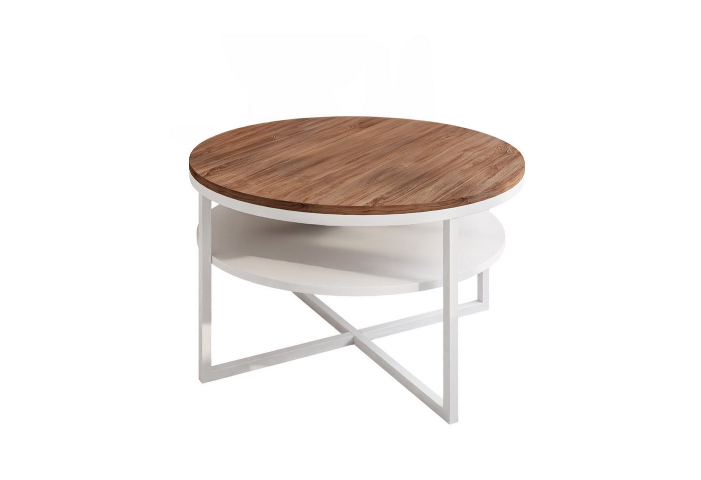 Lookway Couchtisch CIRI-X LOFT mit Ablage (1 Tisch), Durchmesser: ⌀ 70 cm von Lookway