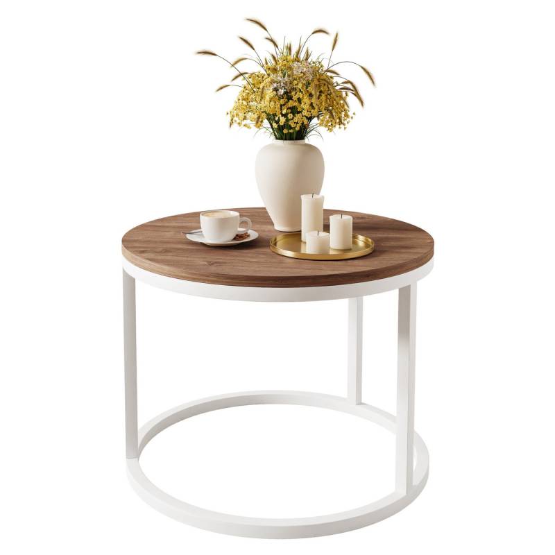 Lookway Couchtisch CIRI mit einer Platte in Holzdekor (1x Couchtisch), Durchmesser: ⌀60 cm von Lookway