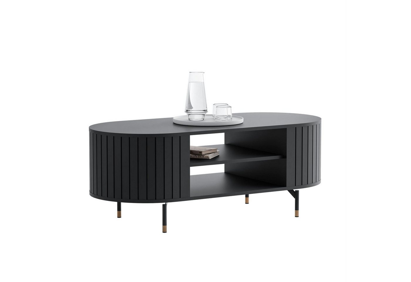 Lookway Couchtisch ELODIE mit Ablage – modern, elegant & funktional (1x Couchtisch), Breite: 104 cm von Lookway