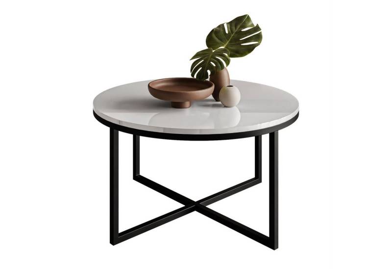 Lookway Couchtisch Runder CIRI-X Hochglanz (1 Tische), Durchmesser: ⌀70 cm von Lookway