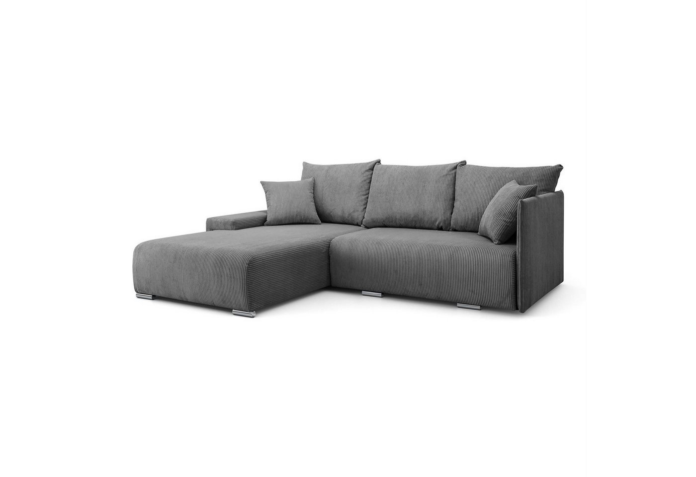 Lookway Ecksofa LAVIO in L-Form mit Schlaffunktion und Bettkasten, 246x188x93 cm von Lookway