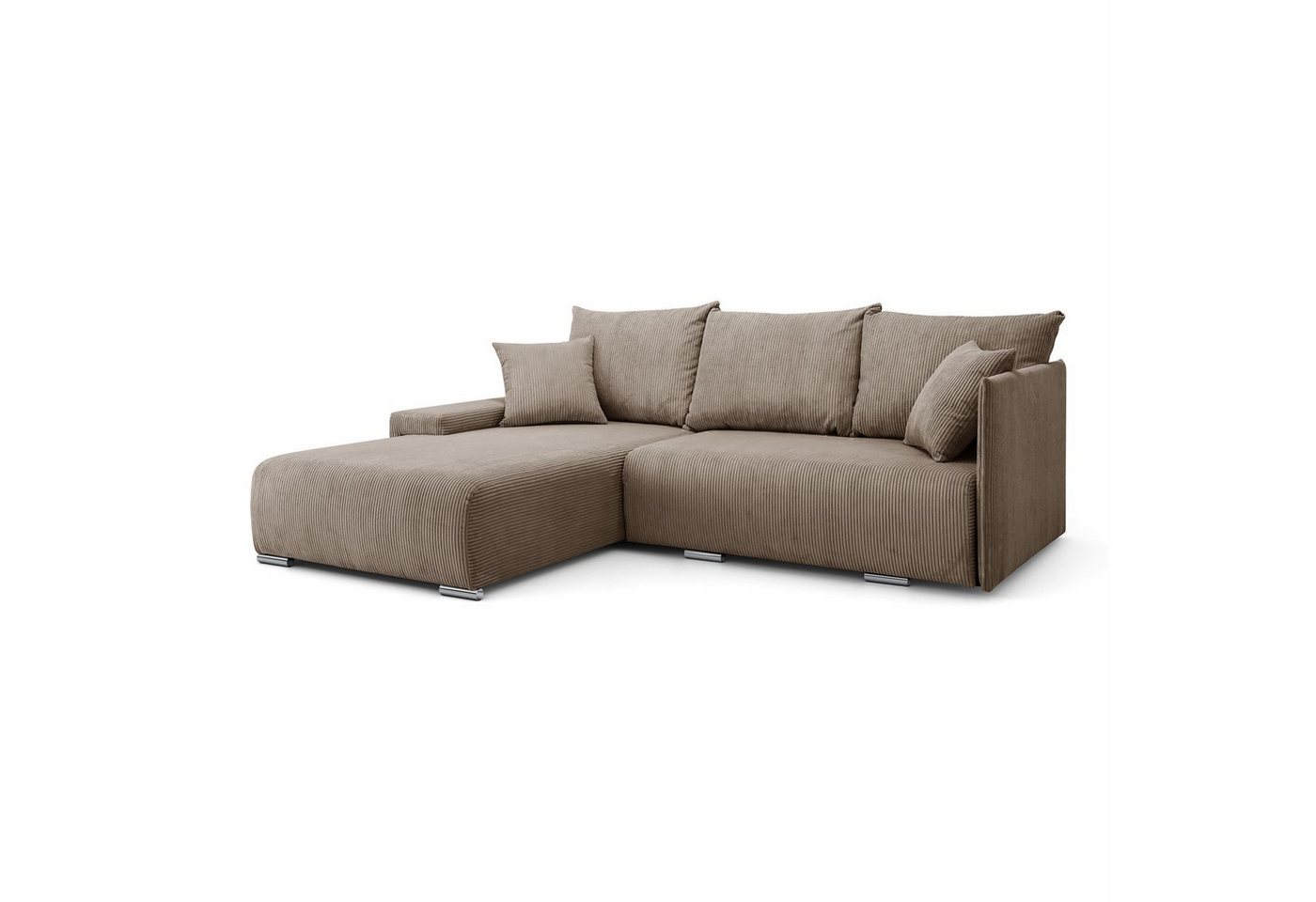 Lookway Ecksofa LAVIO in L-Form mit Schlaffunktion und Bettkasten, 246x188x93 cm von Lookway