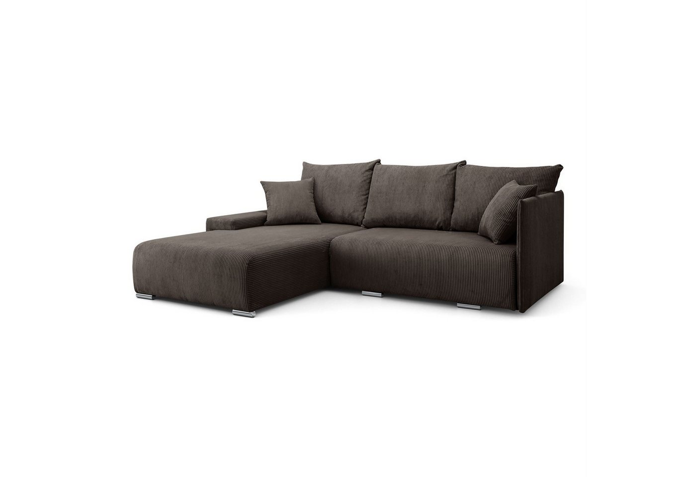 Lookway Ecksofa LAVIO in L-Form mit Schlaffunktion und Bettkasten, 246x188x93 cm von Lookway