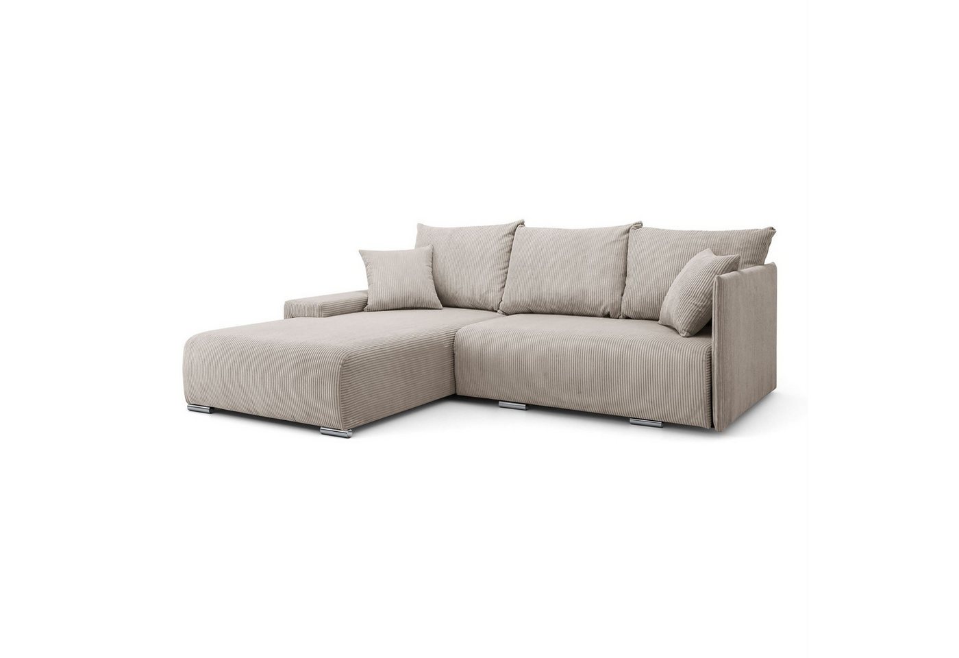 Lookway Ecksofa LAVIO in L-Form mit Schlaffunktion und Bettkasten, 246x188x93 cm von Lookway