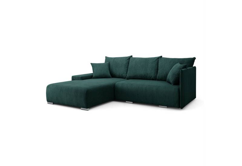 Lookway Ecksofa LAVIO in L-Form mit Schlaffunktion und Bettkasten, 246x188x93 cm von Lookway