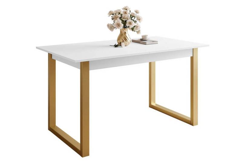 Lookway Esstisch ARTON GOLD II 140 cm ausklappbarer Tisch für 6-8 Personen, Breite: 140-195 von Lookway