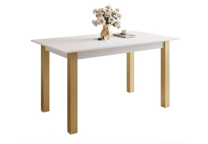 Lookway Esstisch ARTON GOLD ausziehbarer Tisch 140 cm von Lookway