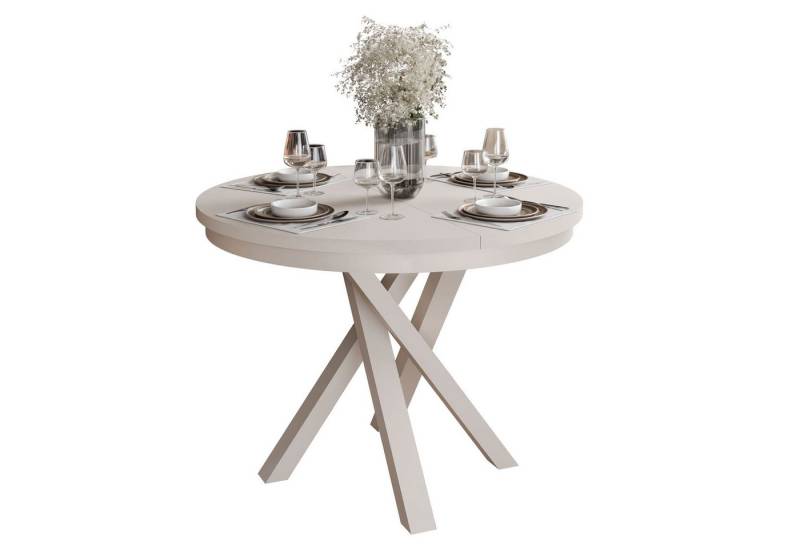 Lookway Esstisch LUMI ausziehbar (1x Tisch), Breite: 100 – 140 cm von Lookway