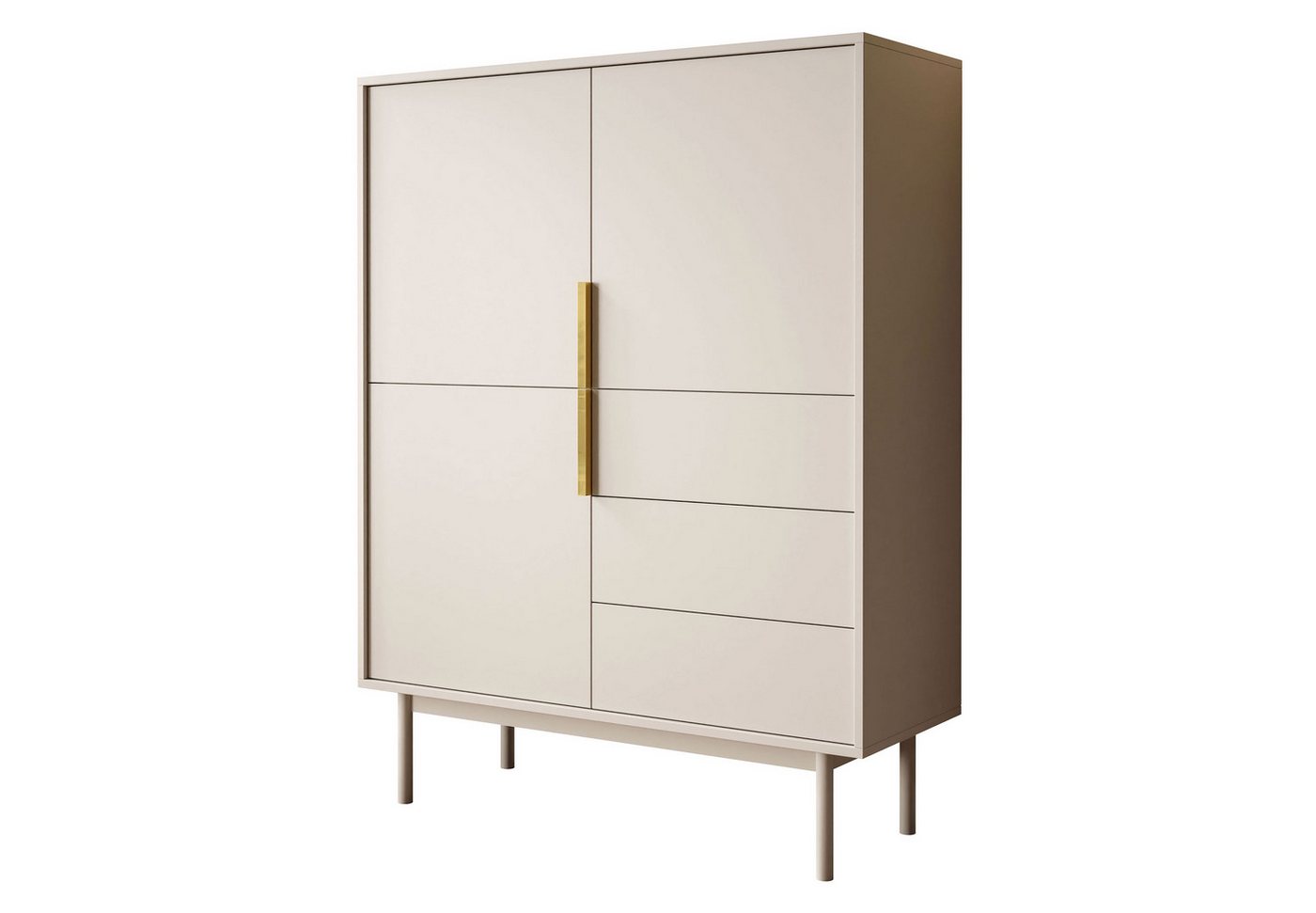 Lookway Hochkommode MIRACLE 3D3S Dreiteilige Kommode mit Schubladen, Breite: 104 cm Lookway Hochkommode MIRACLE 3D3S Dreiteilige Kommode mit Schubladen, Breite: 104 cm von Lookway