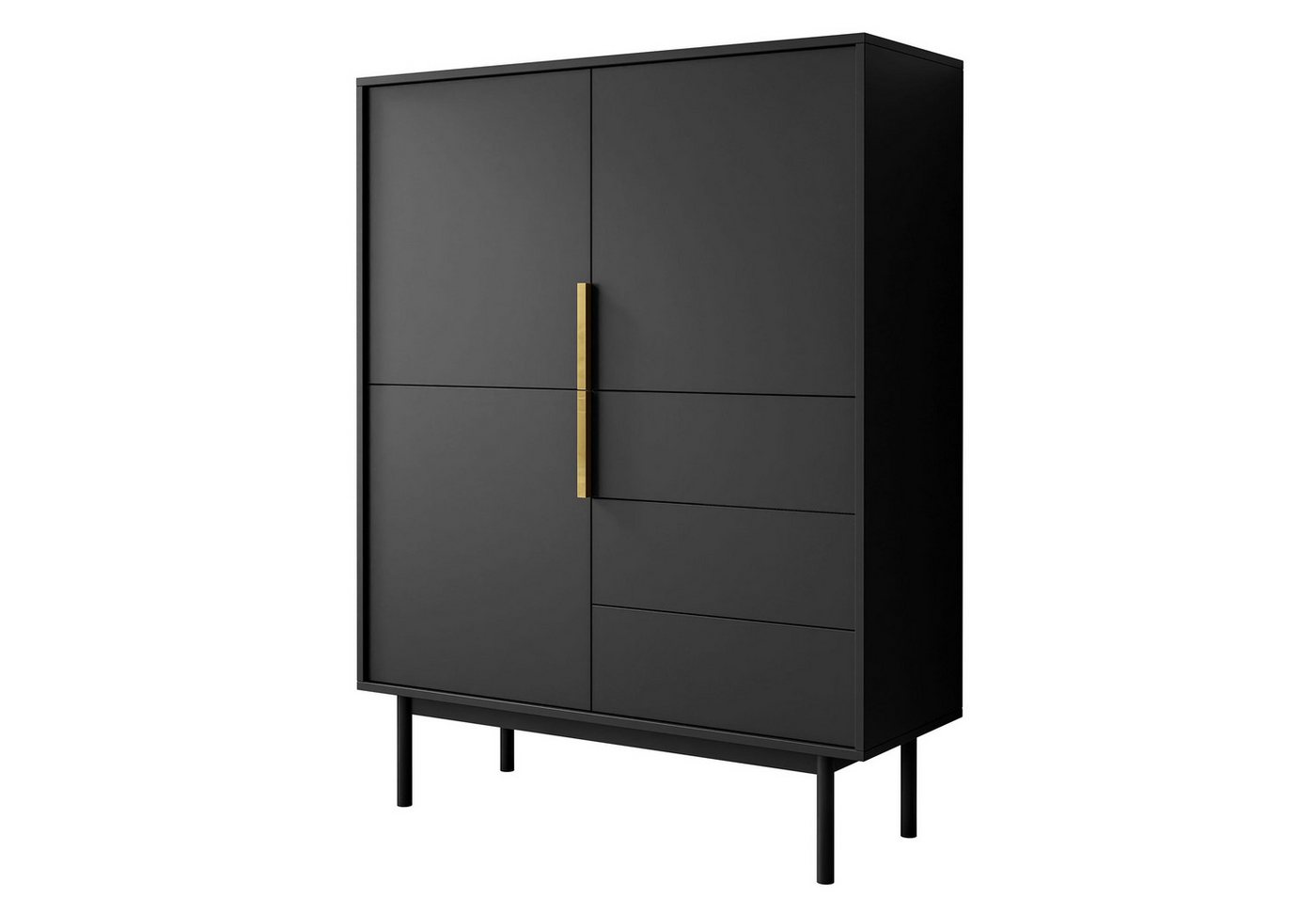 Lookway Hochkommode MIRACLE 3D3S Dreiteilige Kommode mit Schubladen, Breite: 104 cm Lookway Hochkommode MIRACLE 3D3S Dreiteilige Kommode mit Schubladen, Breite: 104 cm von Lookway