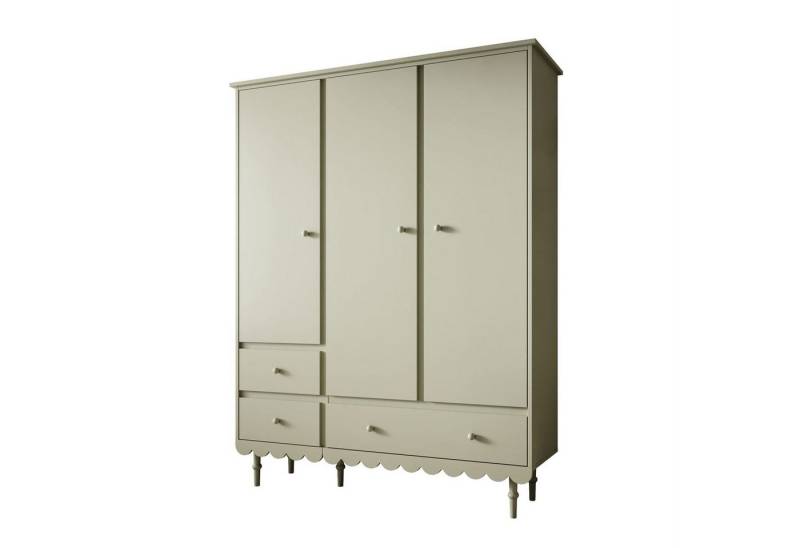 Lookway Kinderkleiderschrank BABUSHKA Dreitüriger Kleiderschrank mit Schubladen. von Lookway