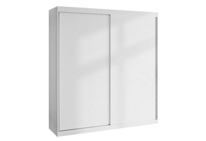 Lookway Kleiderschrank BASTER 200 cm Schiebetürenschrank Weiß / Weiß von Lookway