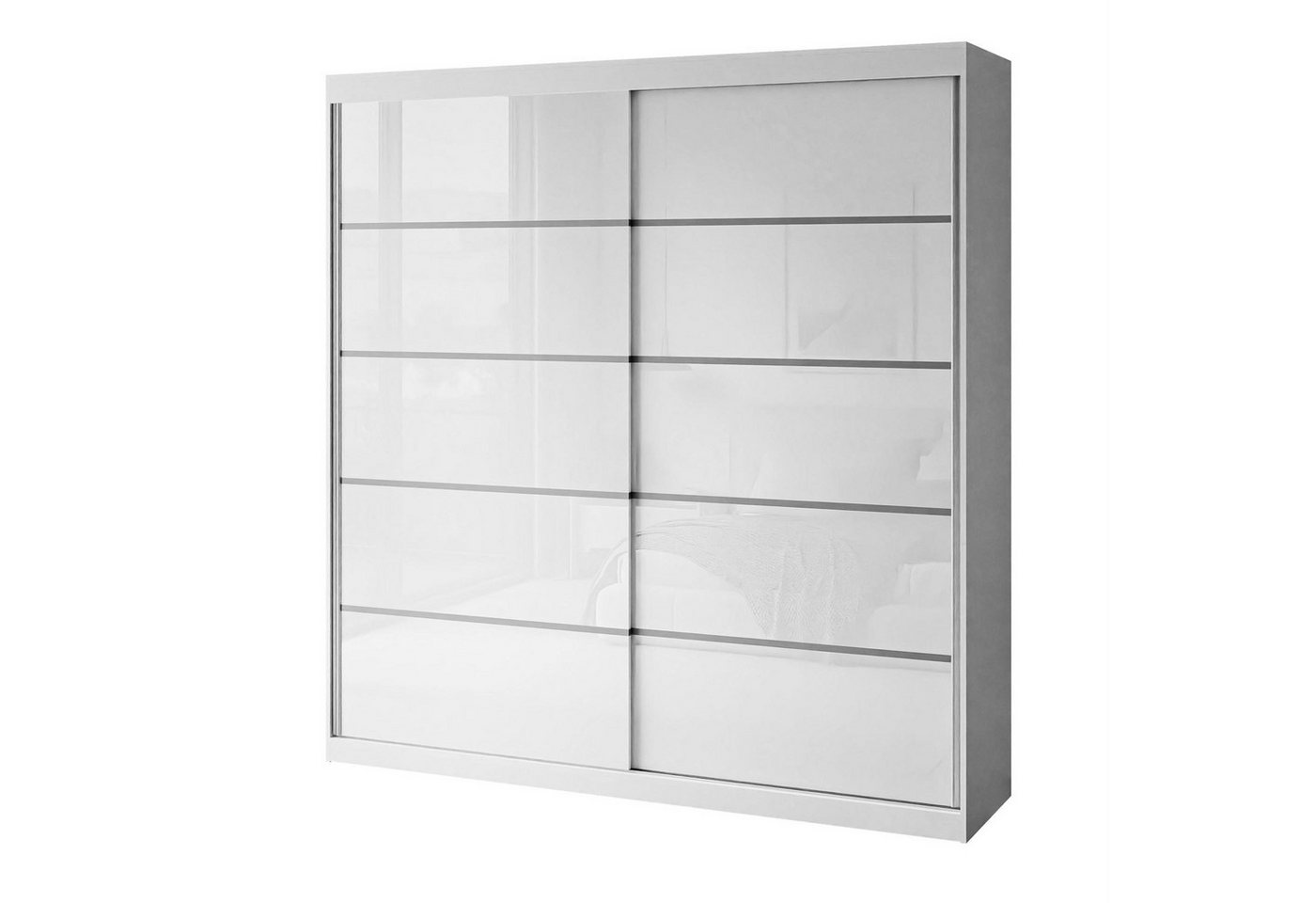 Lookway Kleiderschrank BASTER PLUS GLOSSY Hochglanz Weiß / Weiß Lookway Kleiderschrank BASTER PLUS GLOSSY Hochglanz Weiß / Weiß von Lookway