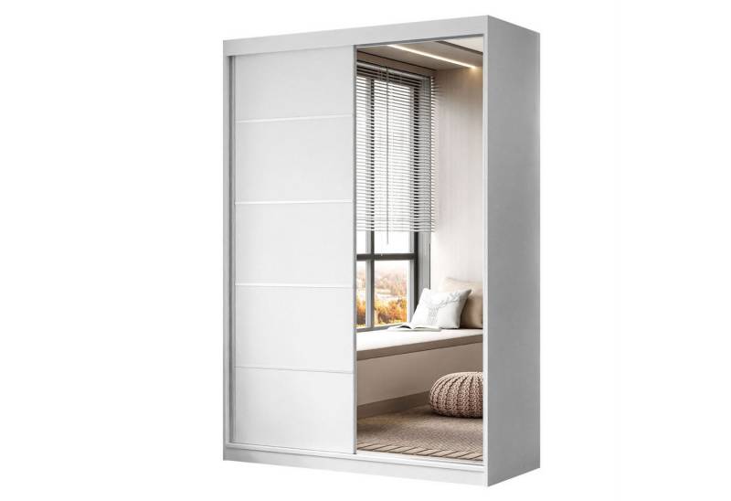 Lookway Kleiderschrank CAMARO II PLUS 150 cm mit Spiegel Schiebetürenschrank von Lookway