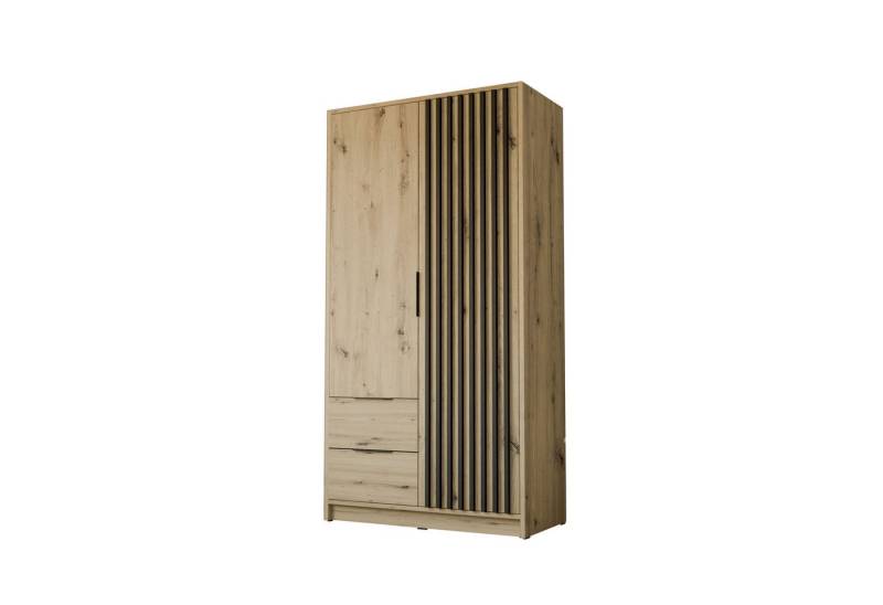 Lookway Kleiderschrank NELA 105 cm Zweittüriger Schrank mit Lamellen Breite: 105 cm Lookway Kleiderschrank NELA 105 cm Zweittüriger Schrank mit Lamellen Breite: 105 cm von Lookway
