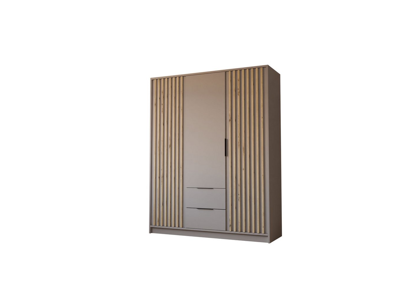 Lookway Kleiderschrank NELA 3D 155 cm Drehtürenschrank mit Lamellen Breite: 155 cm Lookway Kleiderschrank NELA 3D 155 cm Drehtürenschrank mit Lamellen Breite: 155 cm von Lookway