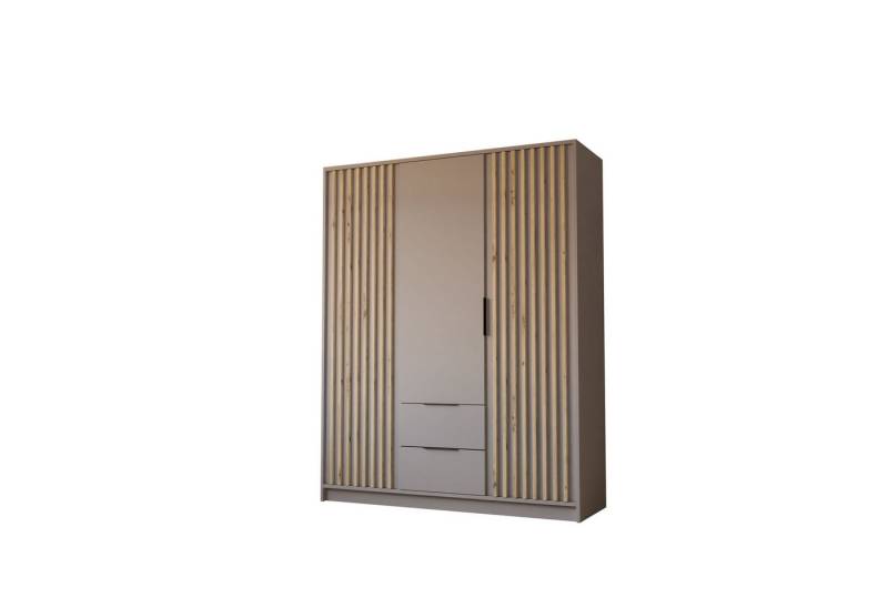 Lookway Kleiderschrank NELA 3D 155 cm Drehtürenschrank mit Lamellen Breite: 155 cm Lookway Kleiderschrank NELA 3D 155 cm Drehtürenschrank mit Lamellen Breite: 155 cm von Lookway