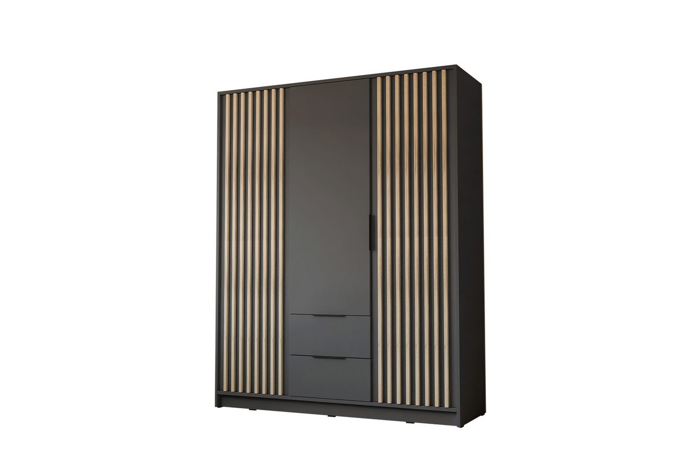 Lookway Kleiderschrank NELA 3D 155 cm Drehtürenschrank mit Lamellen Breite: 155 cm Lookway Kleiderschrank NELA 3D 155 cm Drehtürenschrank mit Lamellen Breite: 155 cm von Lookway