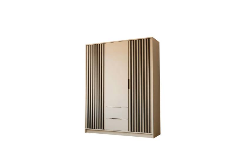 Lookway Kleiderschrank NELA 3D 155 cm Drehtürenschrank mit Lamellen Breite: 155 cm Lookway Kleiderschrank NELA 3D 155 cm Drehtürenschrank mit Lamellen Breite: 155 cm von Lookway