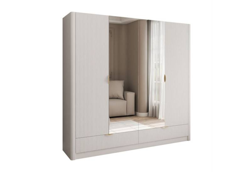Lookway Kleiderschrank SCARLETT mit Schubladen und Spiegel Breite: 213 cm von Lookway