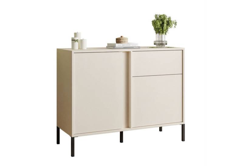 Lookway Kommode DELLE Beige 103 cm mit Schublade und LED Beleuchtung Lookway Kommode DELLE Beige 103 cm mit Schublade und LED Beleuchtung von Lookway