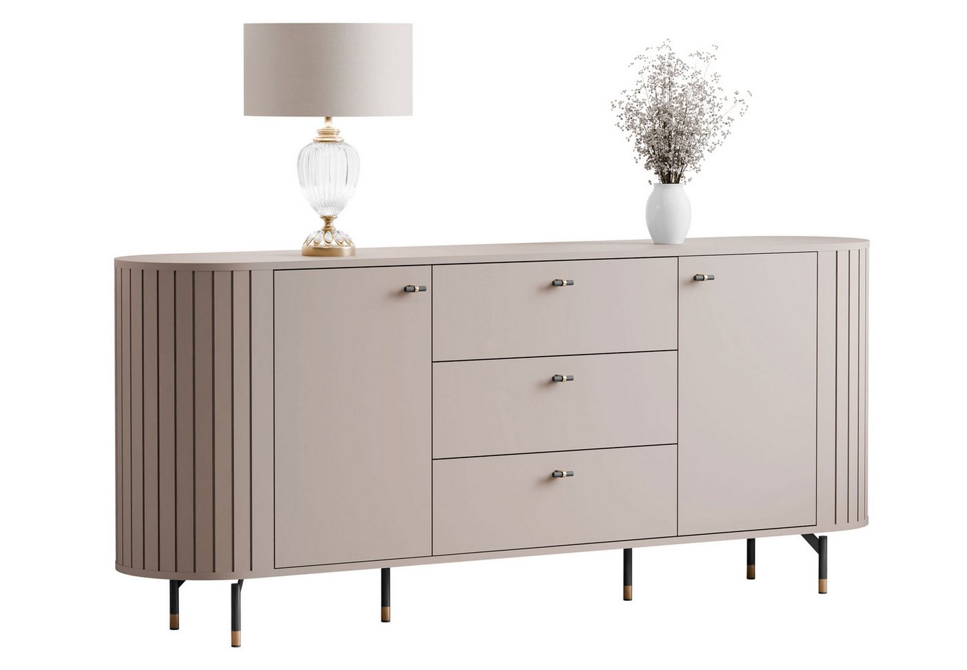 Lookway Kommode ELODIE 190 2D3S mit 3 Schubladen (1x Kommode), Breite: 190 cm von Lookway