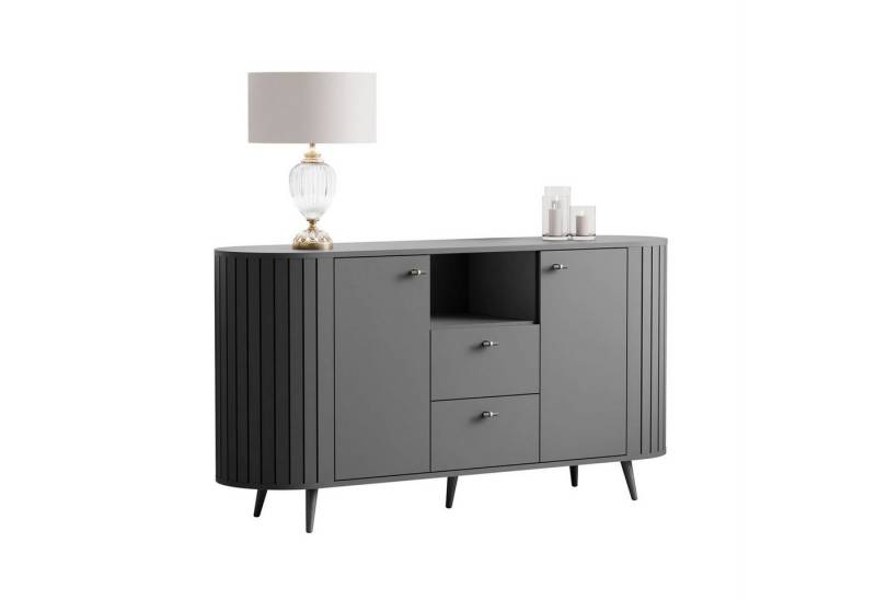 Lookway Kommode ELODIE II 150 cm mit gefrästen Fronten und Soft-Close-System von Lookway