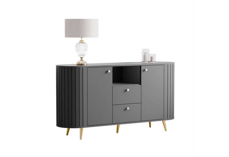 Lookway Kommode ELODIE II 150 cm mit gefrästen Fronten und Soft-Close-System von Lookway