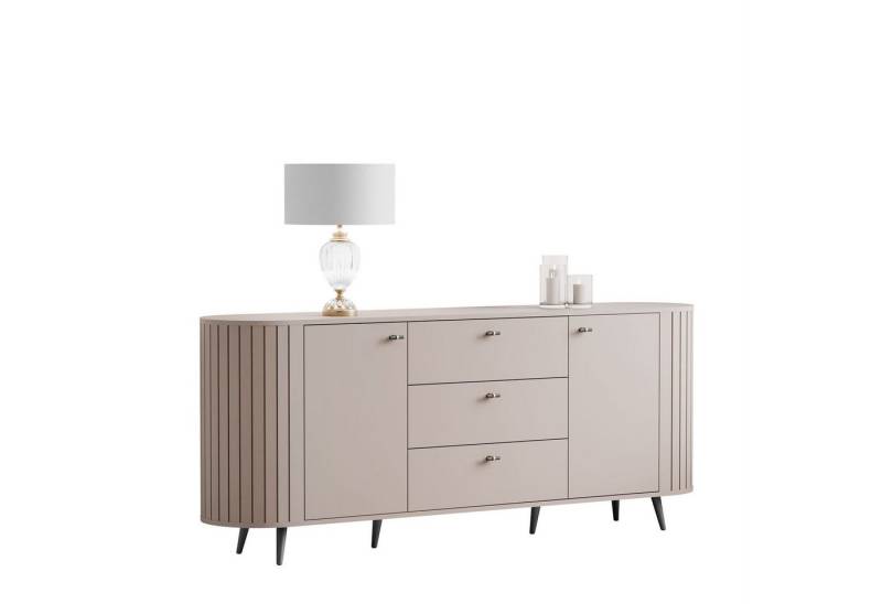Lookway Kommode ELODIE II 2D3D mit gefrästen Fronten und Soft-Close-System, Breite: 190 cm von Lookway