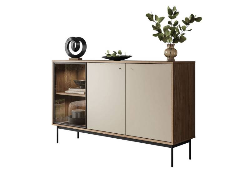 Lookway Kommode ISA 3D Sideboard mit drei Türen und LED-Beleuchtung, Breite: 151 cm Lookway Kommode ISA 3D Sideboard mit drei Türen und LED-Beleuchtung, Breite: 151 cm von Lookway
