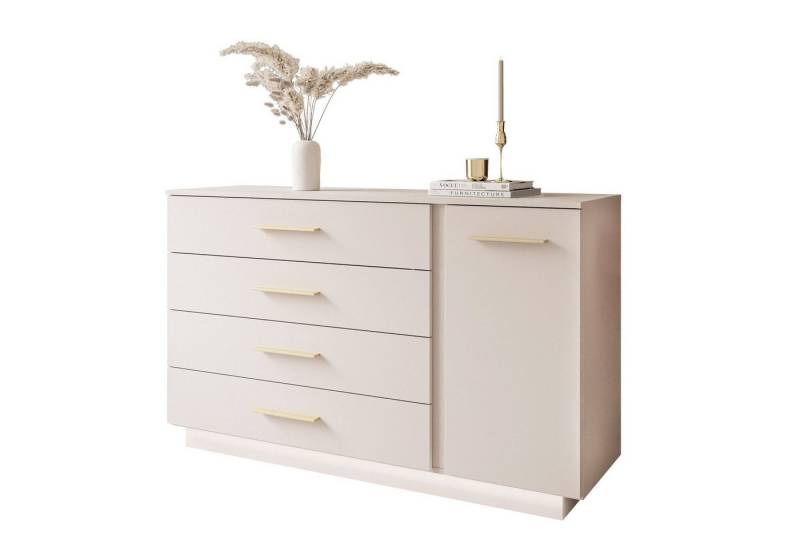 Lookway Kommode LINA KASCHMIR II 1D4S mit LED Beleuchtung, Breite 138 cm von Lookway