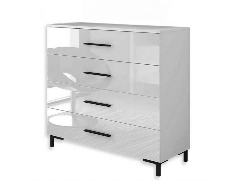 Lookway Kommode LINA schwarze Griffe und Beine mit LED Lookway Kommode LINA schwarze Griffe und Beine mit LED von Lookway