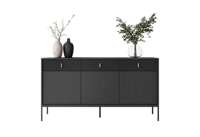 Lookway Kommode MIDNIGHT 3D3S mit drei Schubladen auf Gestell Lookway Kommode MIDNIGHT 3D3S mit drei Schubladen auf Gestell von Lookway