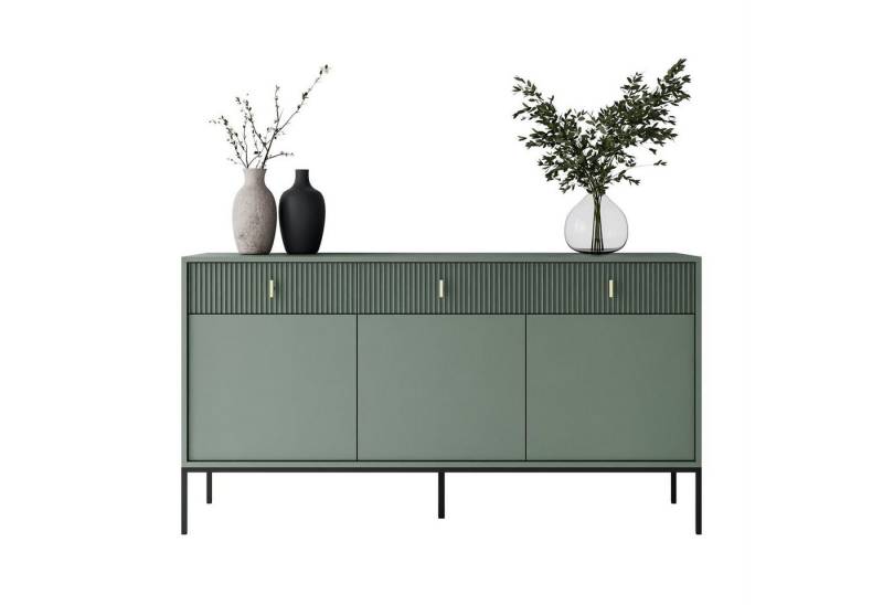 Lookway Kommode MIDNIGHT 3D3S mit drei Schubladen auf Gestell von Lookway