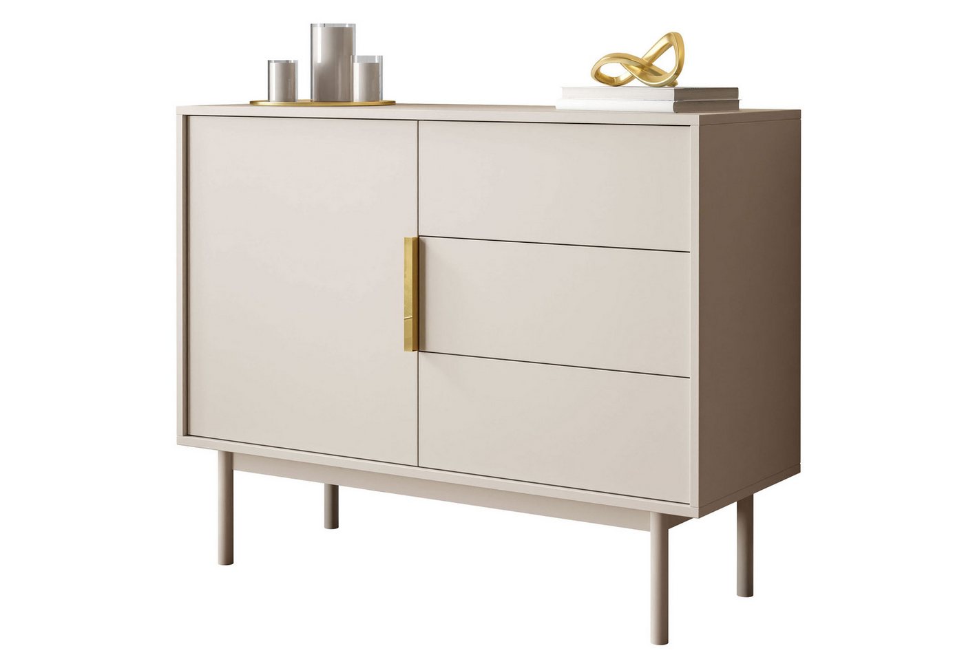 Lookway Kommode MIRACLE 1D3S Sideboard mit Schubladen, Breite: 104 cm Lookway Kommode MIRACLE 1D3S Sideboard mit Schubladen, Breite: 104 cm von Lookway