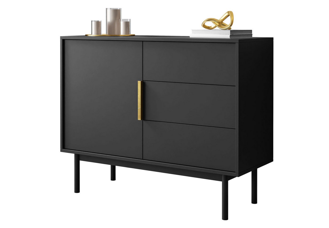 Lookway Kommode MIRACLE 1D3S Sideboard mit Schubladen, Breite: 104 cm Lookway Kommode MIRACLE 1D3S Sideboard mit Schubladen, Breite: 104 cm von Lookway