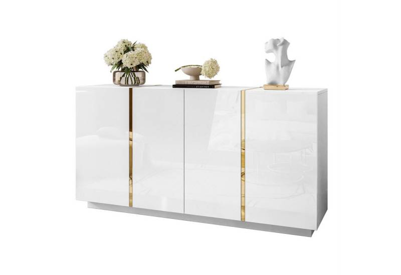Lookway Kommode ONYX 4D Luxus-Kommode mit Hochglanz für das Wohnzimmer von Lookway