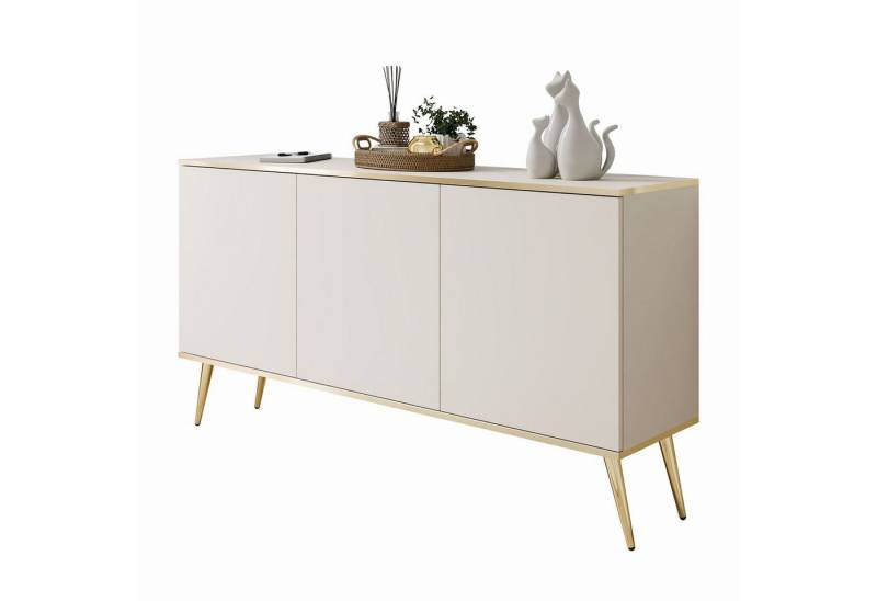 Lookway Kommode OXFORD K160 Die dreitürige Sideboards auf goldenen Füßen von Lookway