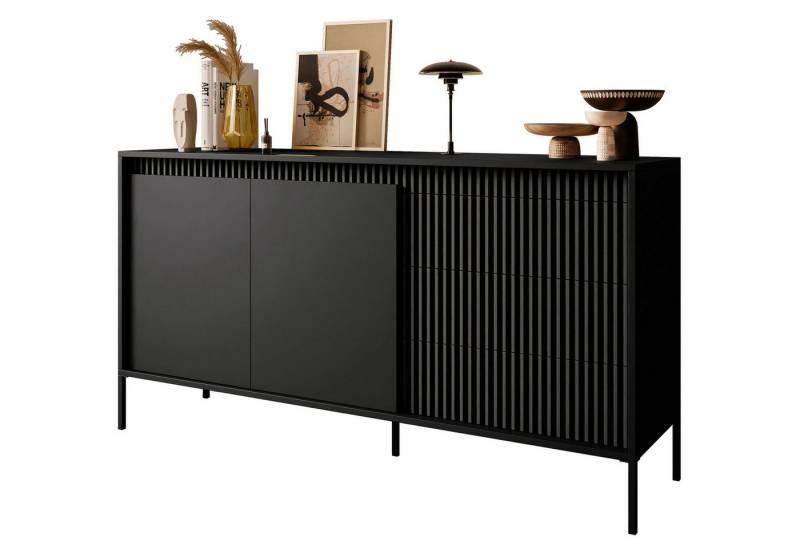 Lookway Kommode YASUMI 2D3S mit 2 Türen und 3 Schubladen (1x Kommode), Breite, 153,5 cm von Lookway